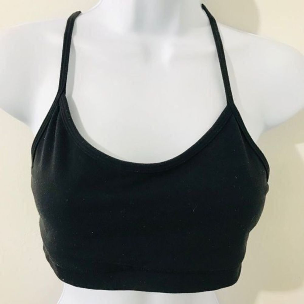 lululemon black sports bra size 6 …..721